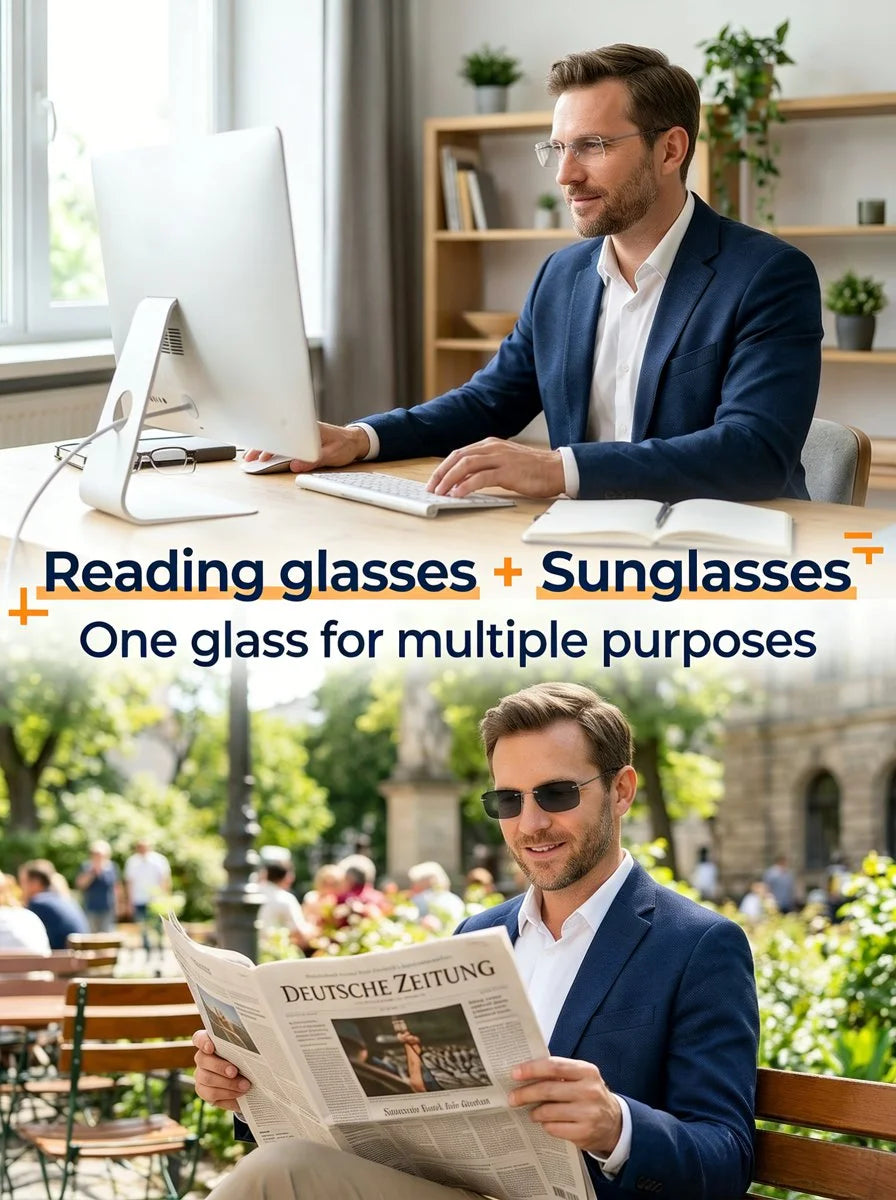Smart Auto-Focus Reading Glasses – Blue Light Blocking