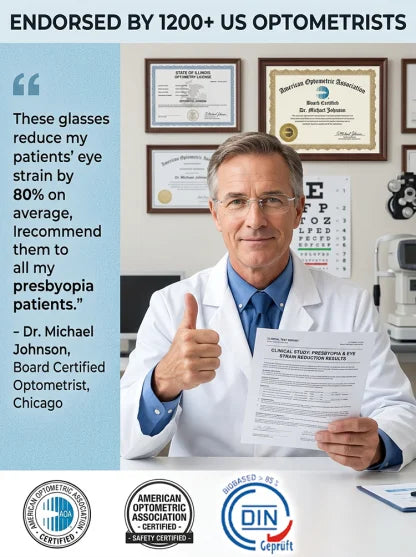 Smart Auto-Focus Reading Glasses – Blue Light Blocking